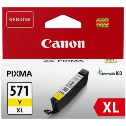 Canon Original CLI-571Y Xl High Yield Ink Tank Yellow Single Pack 0334C001